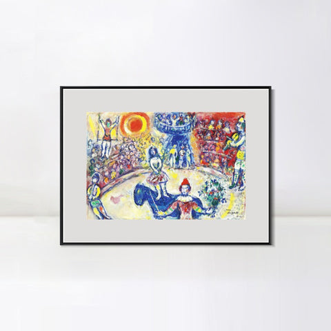 INVIN ART Mental Framed Canvas Giclee Print Art Wedding by Marc Chagall Wall Art Living Room Home Office Decorations