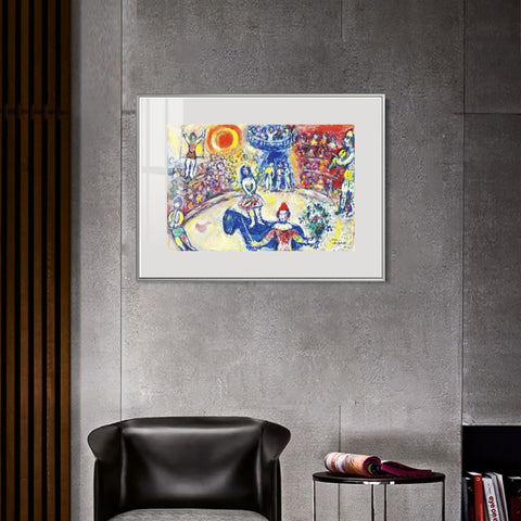 INVIN ART Mental Framed Canvas Giclee Print Art Wedding by Marc Chagall Wall Art Living Room Home Office Decorations