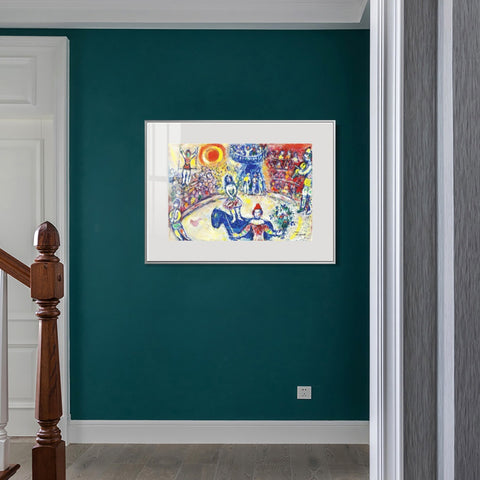 INVIN ART Mental Framed Canvas Giclee Print Art Wedding by Marc Chagall Wall Art Living Room Home Office Decorations