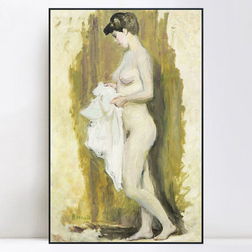 INVIN ART Framed Canvas Giclee Print Art Naked Woman 2 by Marc Chagall Wall Art Living Room Home Office Decorations