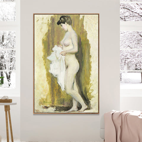 INVIN ART Framed Canvas Giclee Print Art Naked Woman 2 by Marc Chagall Wall Art Living Room Home Office Decorations