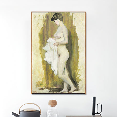 INVIN ART Framed Canvas Giclee Print Art Naked Woman 2 by Marc Chagall Wall Art Living Room Home Office Decorations