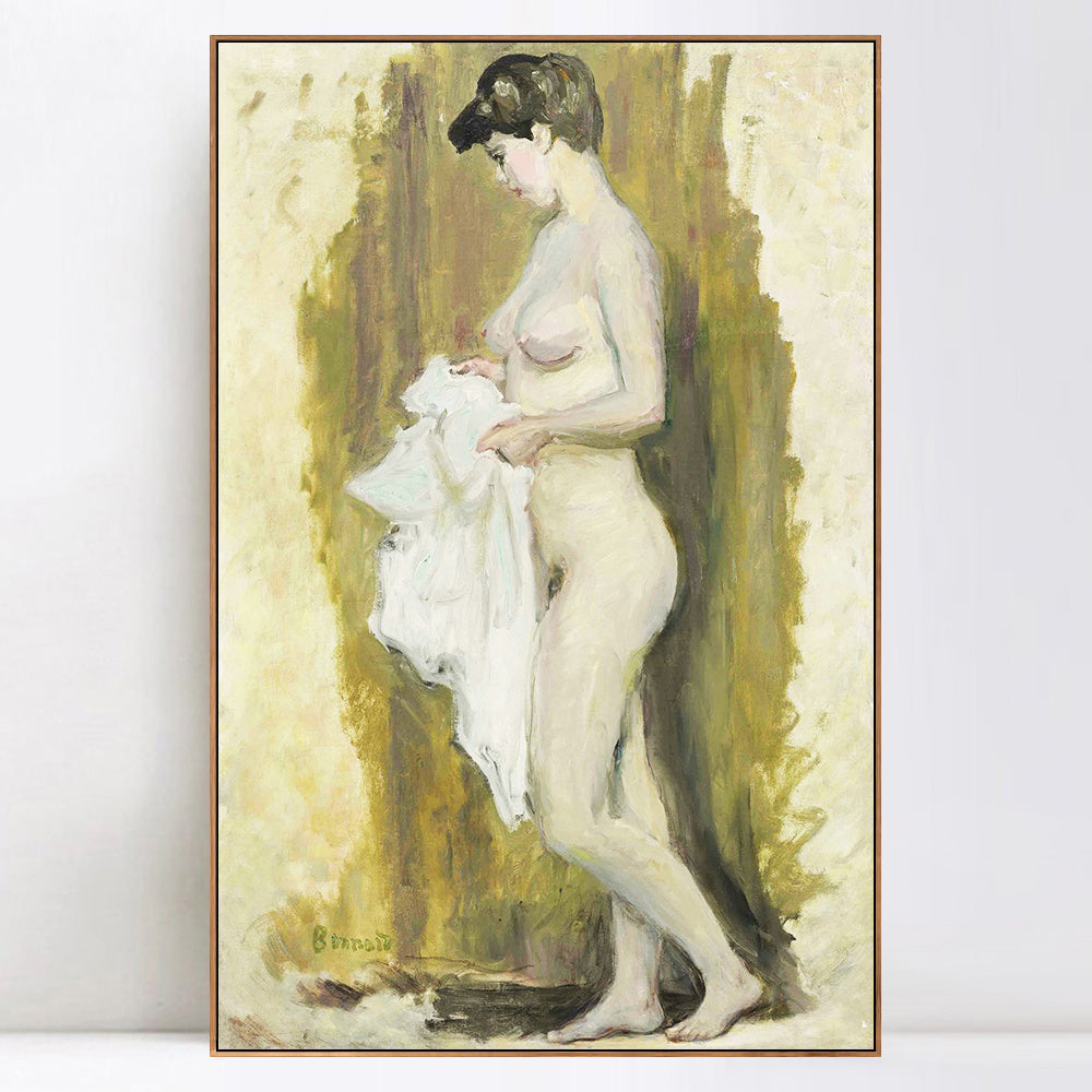INVIN ART Framed Canvas Giclee Print Art Naked Woman 2 by Marc Chagall Wall Art Living Room Home Office Decorations