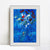 INVIN ART Mental Framed Canvas Giclee Print Art Flower by Marc Chagall Wall Art Living Room Home Office Decorations