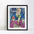 INVIN ART Framed Canvas Giclee Print Art Rhythmic Gymnastics by Marc Chagall Wall Art Living Room Home Office Decorations
