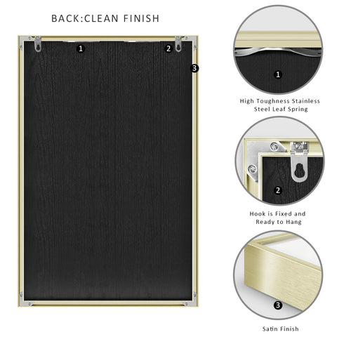 INVIN ART Mental Framed Canvas Giclee Print Art Presence by Marc Chagall Wall Art Living Room Home Office Decorations