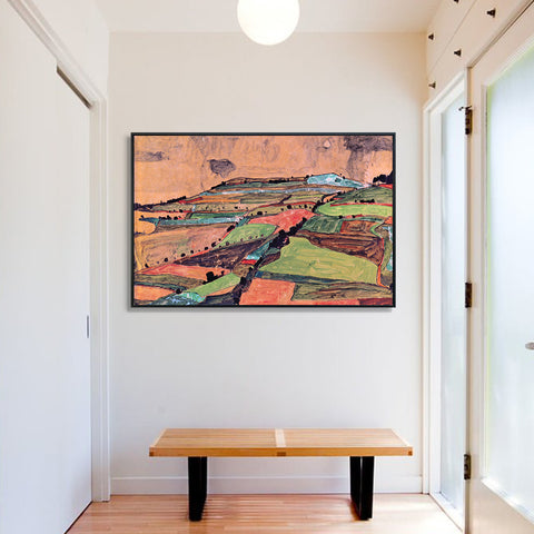 INVIN ART Framed Canvas Giclee Print Art Series 20 by Egon Schiele Wall Art Living Room Home Office Decorations