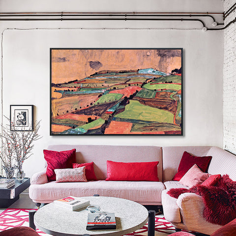 INVIN ART Framed Canvas Giclee Print Art Series 20 by Egon Schiele Wall Art Living Room Home Office Decorations