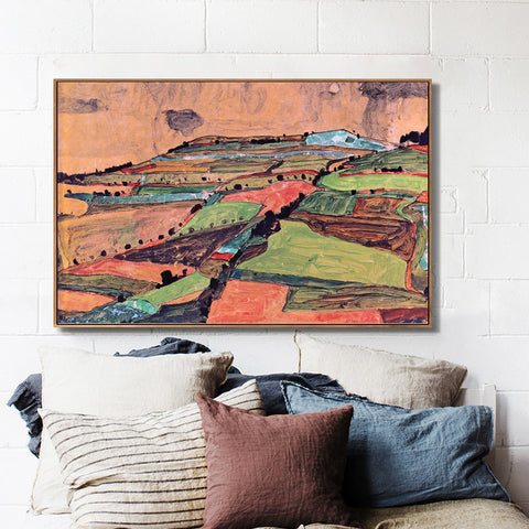 INVIN ART Framed Canvas Giclee Print Art Series 20 by Egon Schiele Wall Art Living Room Home Office Decorations