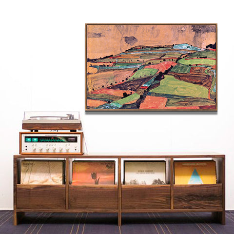 INVIN ART Framed Canvas Giclee Print Art Series 20 by Egon Schiele Wall Art Living Room Home Office Decorations