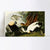 INVIN ART Framed Canvas Giclee Print Eider Duck by John James Audubon Wall Art Living Room Home Office Decorations