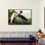 INVIN ART Framed Canvas Giclee Print Purple Heron by John James Audubon Wall Art Living Room Home Office Decorations(Wood Color Slim Frame,20"x28")