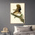 INVIN ART Framed Canvas Giclee Print Barred Owl by John James Audubon Wall Art Living Room Home Office Decorations