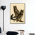 INVIN ART Framed Canvas Giclee Print Great Horned Owl by John James Audubon Wall Art Living Room Home Office Decorations