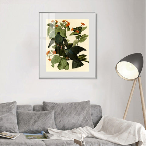 INVIN ART Metal Framed Canvas Giclee Print Series#81 by John James Audubon Wall Art Living Room Home Office Decorations