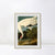 INVIN ART Metal Framed Canvas Giclee Print White Heron#83 by John James Audubon Wall Art Living Room Home Office Decorations
