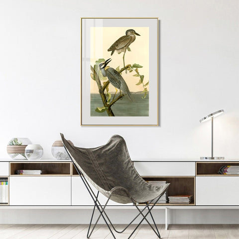 INVIN ART Metal Framed Canvas Giclee Print Series#92 by John James Audubon Wall Art Living Room Home Office Decorations