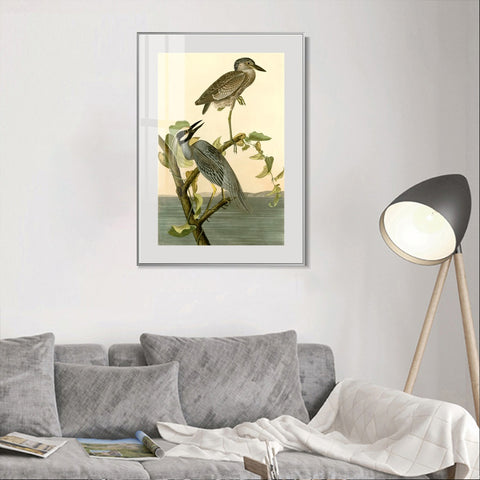 INVIN ART Metal Framed Canvas Giclee Print Series#92 by John James Audubon Wall Art Living Room Home Office Decorations