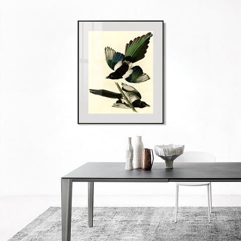 INVIN ART Metal Framed Canvas Giclee Print Series#96 by John James Audubon Wall Art Living Room Home Office Decorations