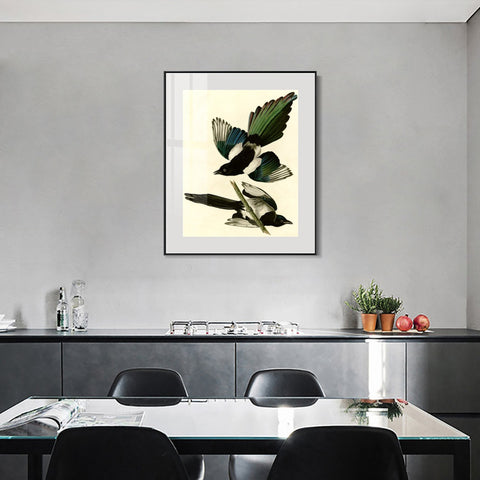 INVIN ART Metal Framed Canvas Giclee Print Series#96 by John James Audubon Wall Art Living Room Home Office Decorations