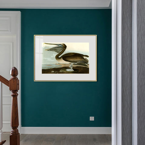INVIN ART Metal Framed Canvas Giclee Print Series#101 by John James Audubon Wall Art Living Room Home Office Decorations