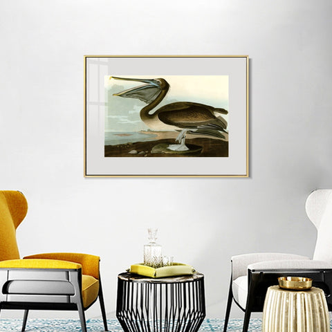 INVIN ART Metal Framed Canvas Giclee Print Series#101 by John James Audubon Wall Art Living Room Home Office Decorations