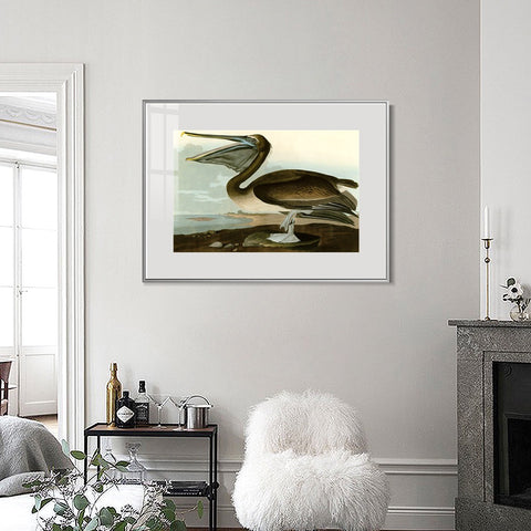 INVIN ART Metal Framed Canvas Giclee Print Series#101 by John James Audubon Wall Art Living Room Home Office Decorations