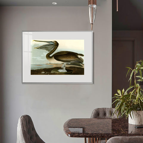 INVIN ART Metal Framed Canvas Giclee Print Series#101 by John James Audubon Wall Art Living Room Home Office Decorations