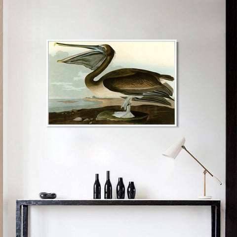 INVIN ART Framed Canvas Giclee Print Series#101 by John James Audubon Wall Art Living Room Home Office Decorations