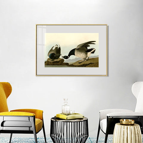INVIN ART Metal Framed Canvas Giclee Print Series#105 by John James Audubon Wall Art Living Room Home Office Decorations