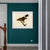 INVIN ART Metal Framed Canvas Giclee Print Louisiana Hawk by John James Audubon Wall Art Living Room Home Office Decorations