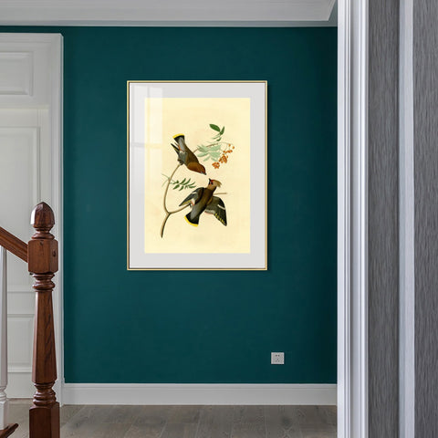 INVIN ART Metal Framed Canvas Giclee Print Series#125 by John James Audubon Wall Art Living Room Home Office Decorations