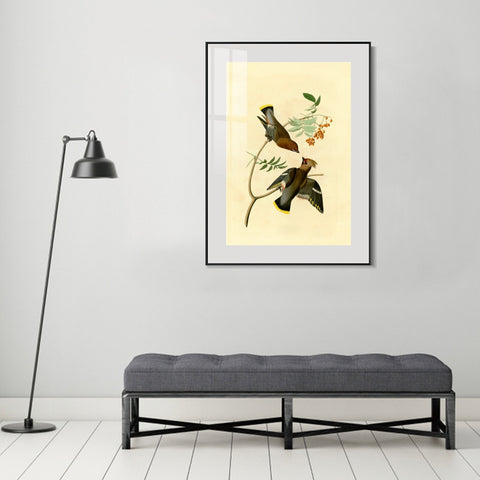 INVIN ART Metal Framed Canvas Giclee Print Series#125 by John James Audubon Wall Art Living Room Home Office Decorations