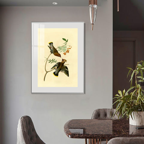 INVIN ART Metal Framed Canvas Giclee Print Series#125 by John James Audubon Wall Art Living Room Home Office Decorations