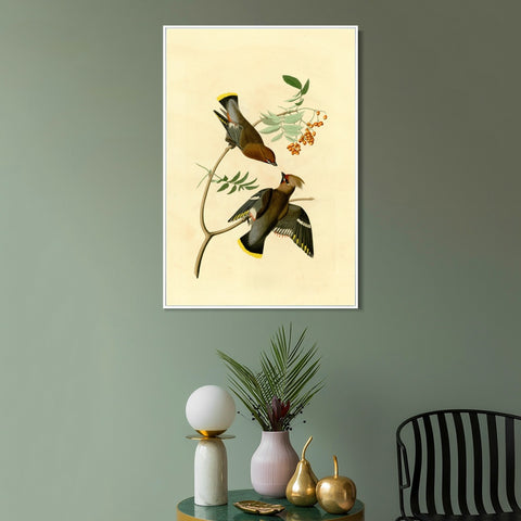 INVIN ART Framed Canvas Giclee Print Series#125 by John James Audubon Wall Art Living Room Home Office Decorations