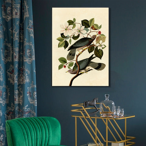 INVIN ART Framed Canvas Series#130 by John James Audubon Wall Art Living Room Home Office Decorations