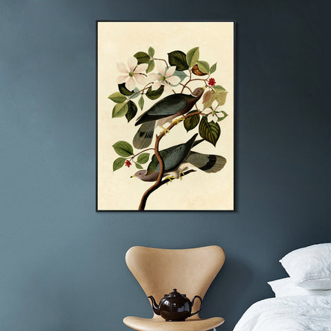 INVIN ART Framed Canvas Series#130 by John James Audubon Wall Art Living Room Home Office Decorations