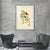 INVIN ART Metal Framed Canvas Lesser Red Poll by John James Audubon Wall Art Living Room Home Office Decorations