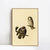 INVIN ART Framed Canvas Tengmalm's Owl by John James Audubon Wall Art Living Room Home Office Decorations