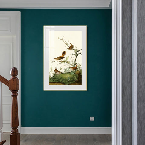 INVIN ART Metal Framed Canvas Series#136 by John James Audubon Wall Art Living Room Home Office Decorations