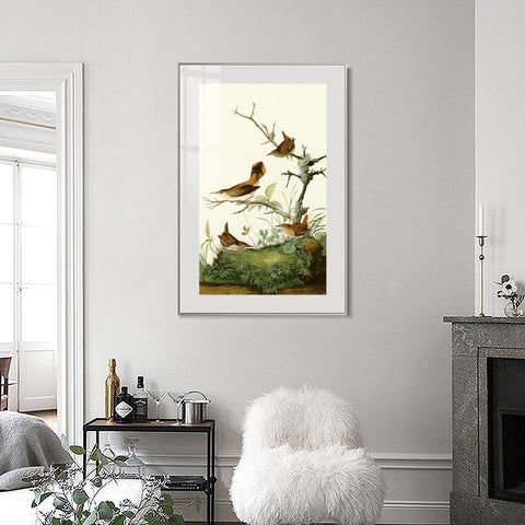 INVIN ART Metal Framed Canvas Series#136 by John James Audubon Wall Art Living Room Home Office Decorations