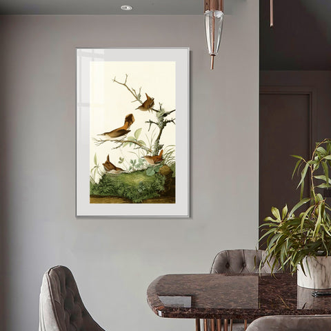INVIN ART Metal Framed Canvas Series#136 by John James Audubon Wall Art Living Room Home Office Decorations