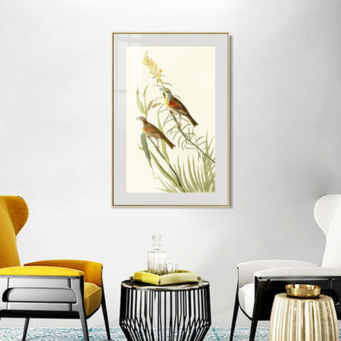 INVIN ART Metal Framed Canvas Series#137 by John James Audubon Wall Art Living Room Home Office Decorations