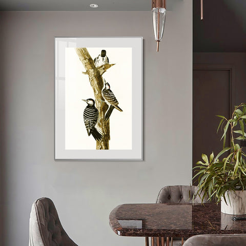 INVIN ART Metal Framed Canvas Series#138 by John James Audubon Wall Art Living Room Home Office Decorations