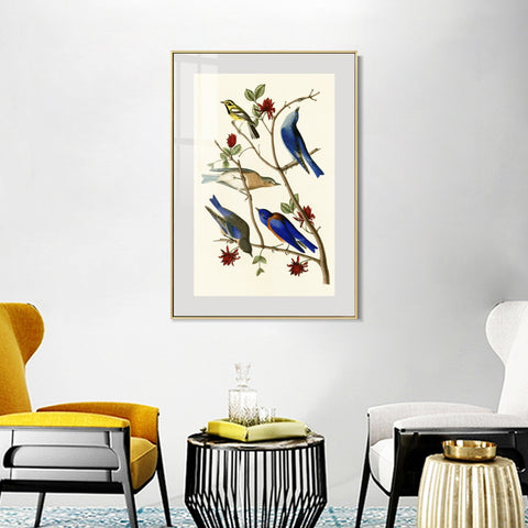 INVIN ART Metal Framed Canvas Series#140 by John James Audubon Wall Art Living Room Home Office Decorations