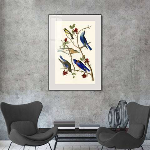 INVIN ART Metal Framed Canvas Series#140 by John James Audubon Wall Art Living Room Home Office Decorations