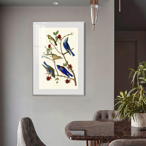 INVIN ART Metal Framed Canvas Series#140 by John James Audubon Wall Art Living Room Home Office Decorations