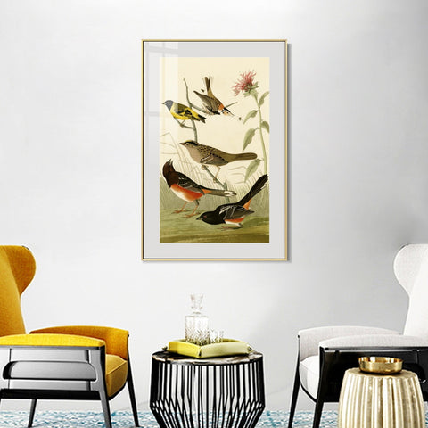 INVIN ART Metal Framed Canvas Series#141 by John James Audubon Wall Art Living Room Home Office Decorations