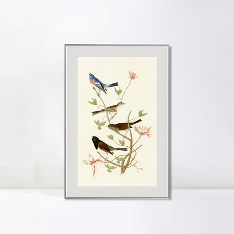 INVIN ART Metal Framed Canvas Series#143 by John James Audubon Wall Art Living Room Home Office Decorations