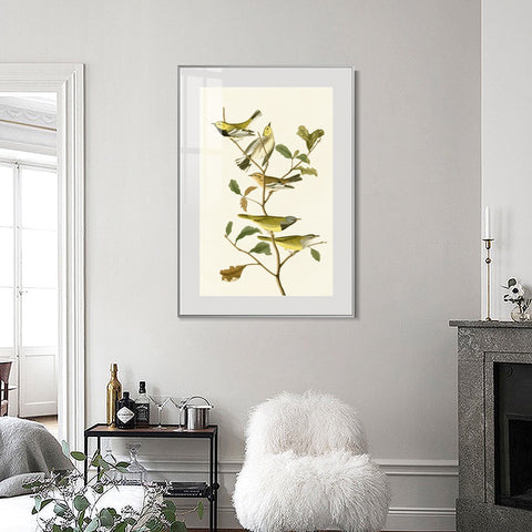INVIN ART Metal Framed Canvas Series#144 by John James Audubon Wall Art Living Room Home Office Decorations